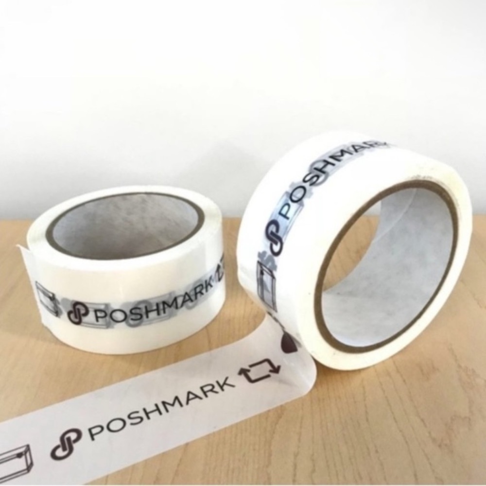 Poshmark Branded Packing Tape - White with Black Logo